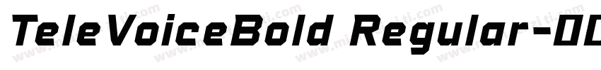 TeleVoiceBold Regular字体转换
